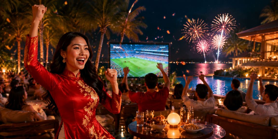Người phụ nữ mặc áo dài truyền thống tận hưởng giải trí có trách nhiệm tại Phú Quốc